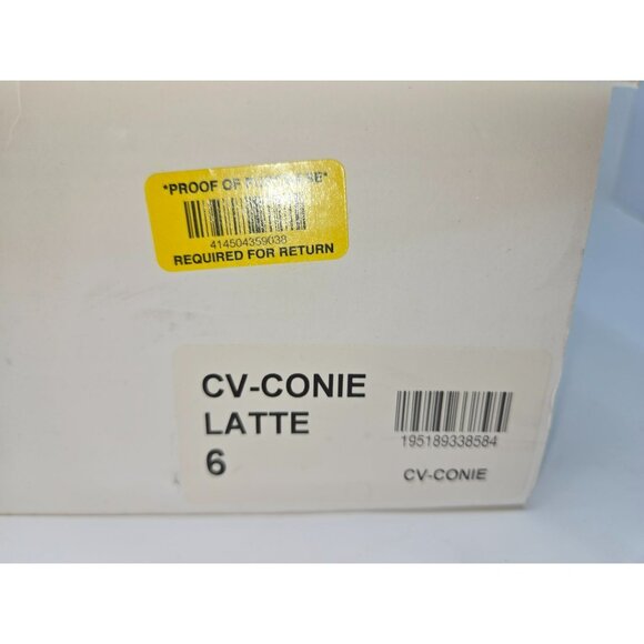 Chelsea & Violet Sherpa Slip-On Espadrille Latte Flats Womens 6 New - Picture 4 of 8